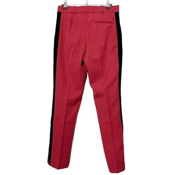 Racil Virgin Wool Suit Red Black Blazer & Pants Set Women’s Size 36 (US 4) New - Picture 12 of 16